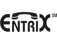 Official logo of Entrix, a phone card service provider 